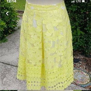 Antonio Melani Lace Overlay Skirt